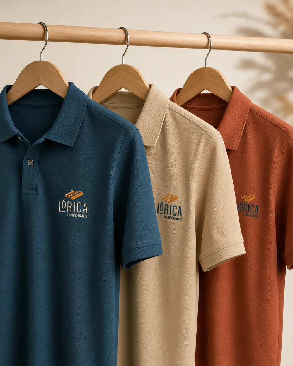 Polos Lórica em três cores