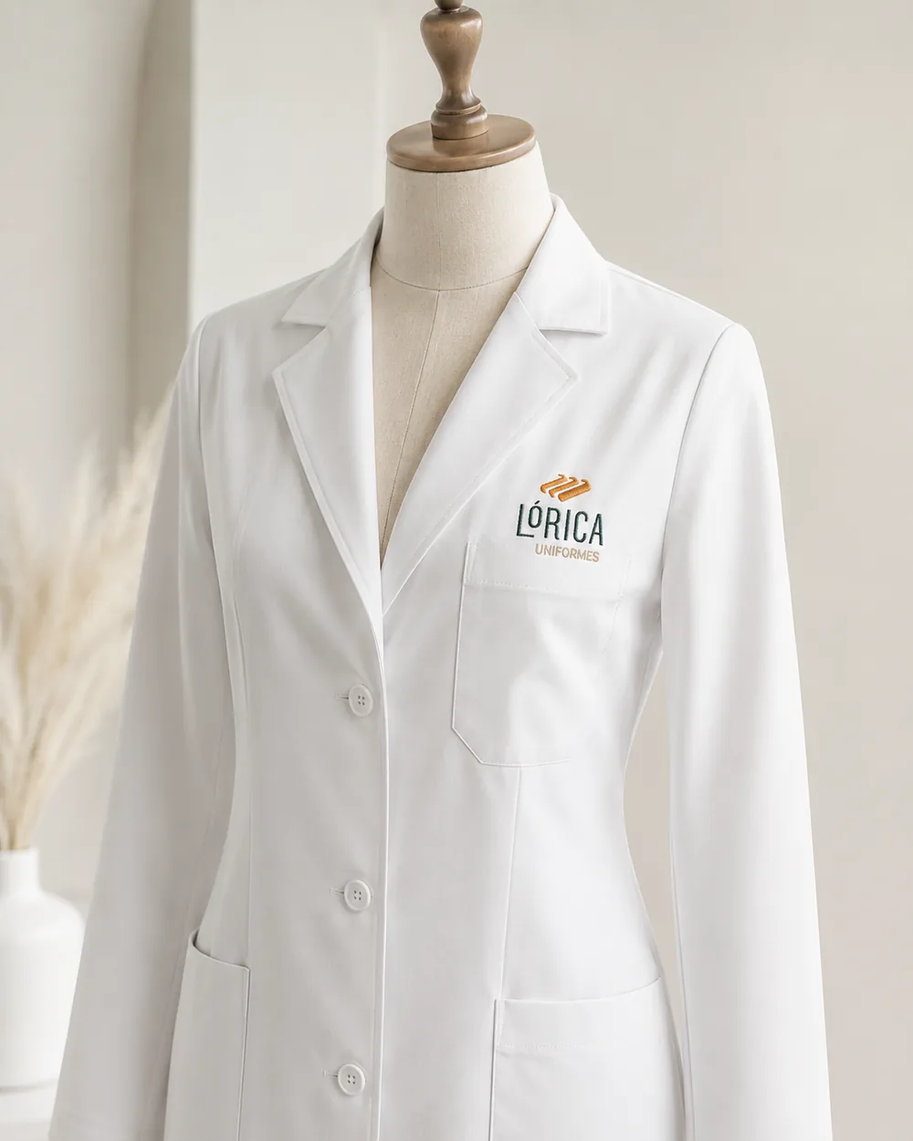 Jaleco branco Lórica
